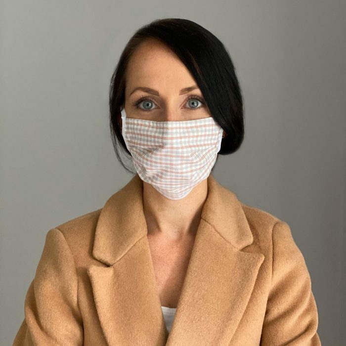 Mundschutz Maske Kariert für Frauen